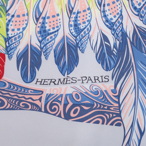 HERMES Pink Silk Scarf - Picture 3 of 5